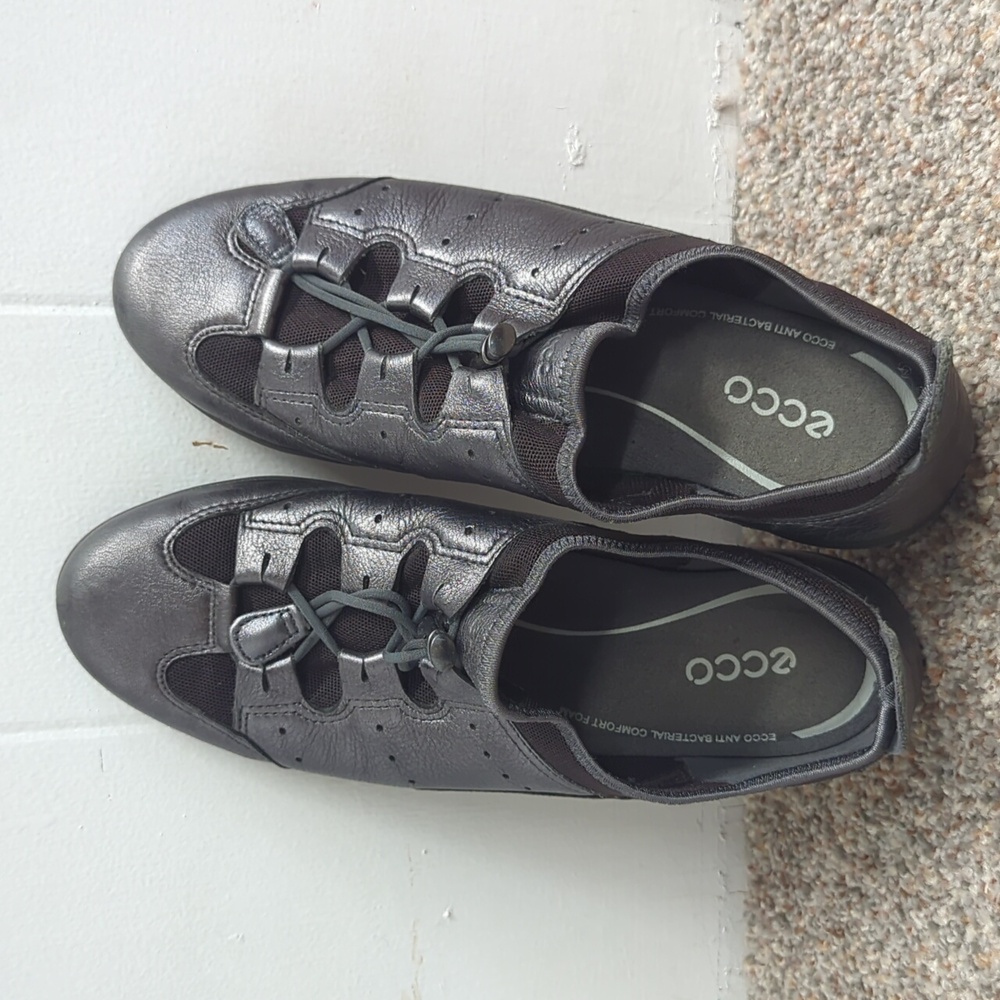 ECCO Bluma drawstring ballerina flats